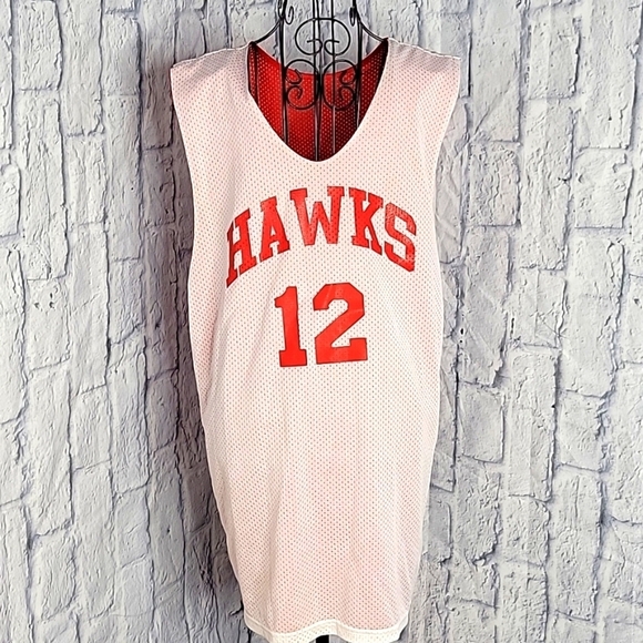 ALLESON‎ ATHLETIC ATLANTA HAWKS Reversible Jersey Numbers 12,13 Large - Picture 1 of 6